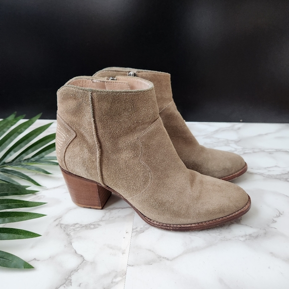 Zadig & Voltaire Molly Suede Western Style Booties - Picture 4 of 7